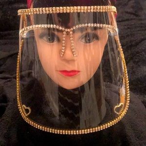 Blinged out Face Shield